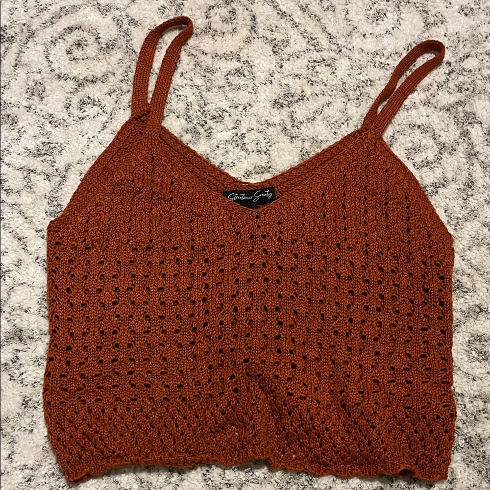 Streetwear Society Terracotta Knit Camisole